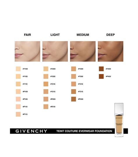 givenchy teint couture everwear foundation shade finder